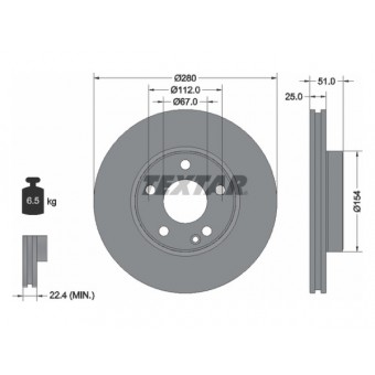 Fren Diski W176 W246 C117 Ön Havalı A/B160/180 CLA180